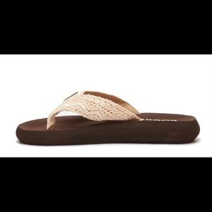 Rocket Dog Sunset Natural Crochet Flip Flop